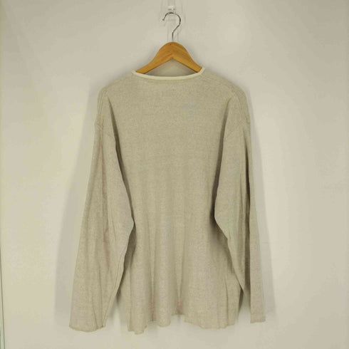 カルバンクラインジーンズ Calvin Klein Jeans コットンリネン ヘンリーネック カットソー メンズ import:L