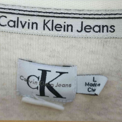 カルバンクラインジーンズ Calvin Klein Jeans コットンリネン ヘンリーネック カットソー メンズ import:L