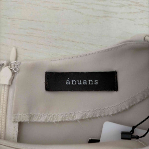 アニュアンス anuans グロスサテンドレープショルダーブラウス レディース FREE