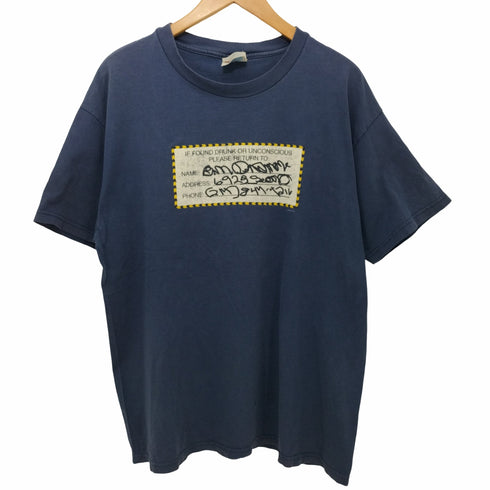 ヘインズ Hanes 90-2000s 前面プリント クルーネックTシャツ メンズ import:L