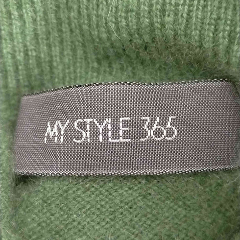 MY STYLE 365 カシミヤ100 ハイネック半袖ニット レディース 38