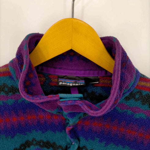 パタゴニア patagonia 90S 92年-94年製 USA製 雪なしタグ サカジャウィア柄 シンチラスナップT メンズ import:M