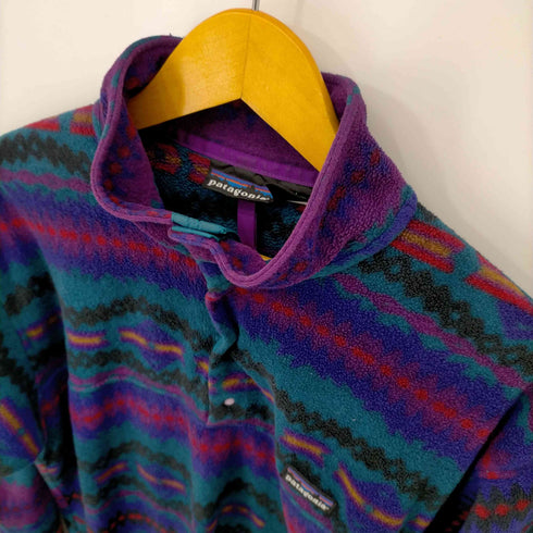 パタゴニア patagonia 90S 92年-94年製 USA製 雪なしタグ サカジャウィア柄 シンチラスナップT メンズ import:M