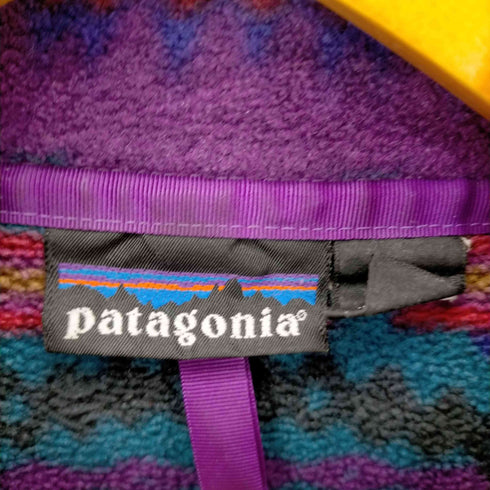 パタゴニア patagonia 90S 92年-94年製 USA製 雪なしタグ サカジャウィア柄 シンチラスナップT メンズ import:M
