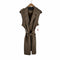 ザラ ZARA FAUX SUEDE WAISTCOAT スウェードロングベスト メンズ JPN:S