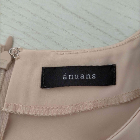 アニュアンス anuans グロスサテンドレープショルダーブラウス レディース FREE