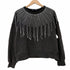 ザラ ZARA スパンコールデザインスウェット レディース import:M