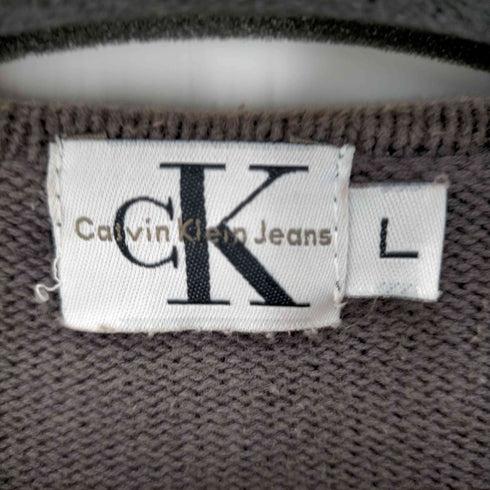 カルバンクラインジーンズ Calvin Klein Jeans ヘンリーネックコットンニット メンズ import:L