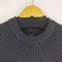 バトナー BATONER SIGNATURE CREW NECK ウール5ゲージシグニチャー畦編みクルーネックニット ( D.Gray ) メンズ JPN:3