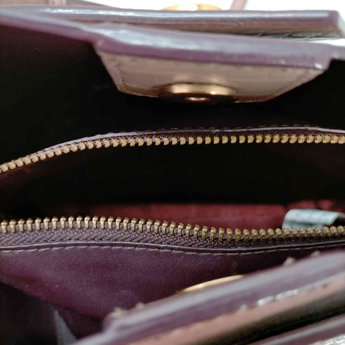 チャールズキース CHARLES & KEITH Croc-Effect Wristlet Handle Bucket Bag レディース ONE SIZE