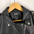 ザラ ZARA フェイクレザーダブルライダースジャケット レディース JPN:L