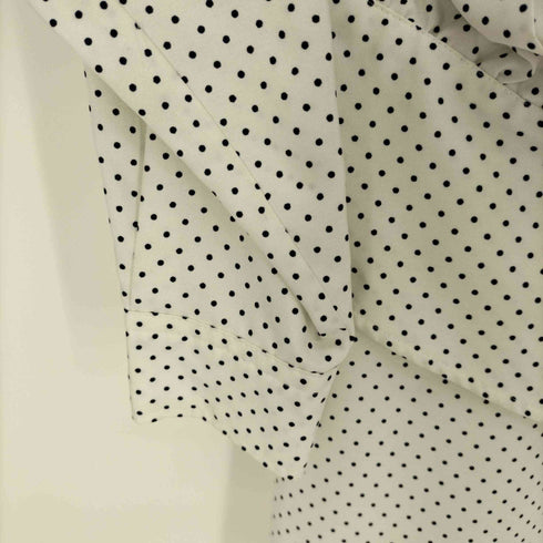 ハナエモリ HANAE MORI TOPS ドット L/S シャツ タイト スカート セットアップ レディース 胸囲79