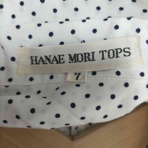 ハナエモリ HANAE MORI TOPS ドット L/S シャツ タイト スカート セットアップ レディース 胸囲79
