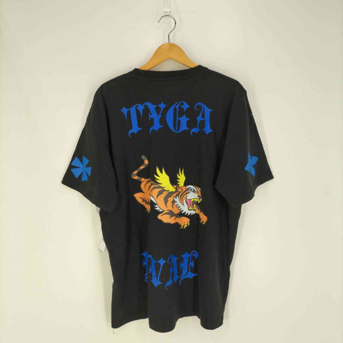 エバーモブ EVAE MOB Tyga タイガ フロントプリント クルーネックTシャツ メンズ import:XL
