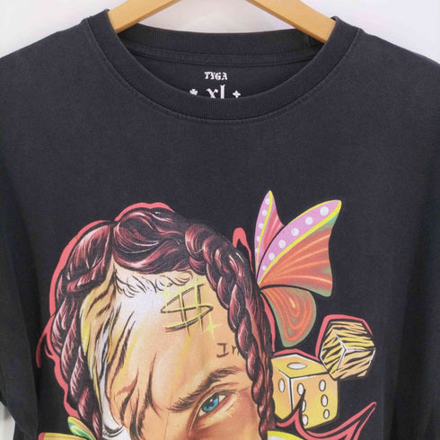 エバーモブ EVAE MOB Tyga タイガ フロントプリント クルーネックTシャツ メンズ import:XL