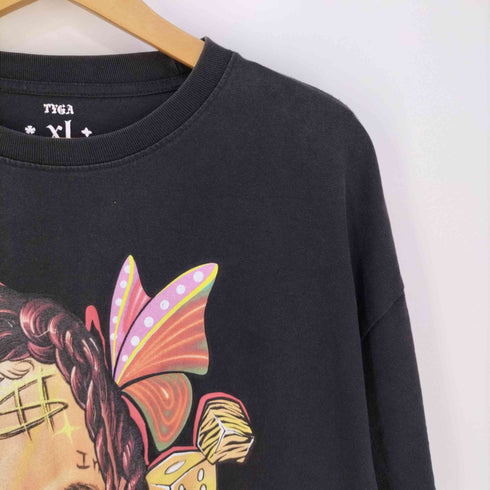 エバーモブ EVAE MOB Tyga タイガ フロントプリント クルーネックTシャツ メンズ import:XL