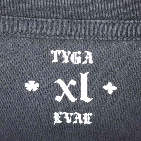 エバーモブ EVAE MOB Tyga タイガ フロントプリント クルーネックTシャツ メンズ import:XL
