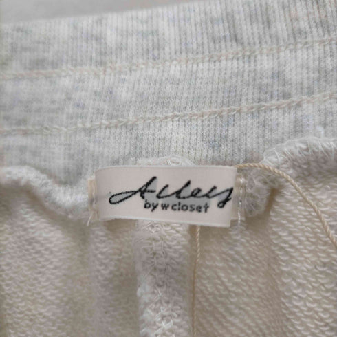 アリーバイダブルクローゼット Alley w closet 24SS ダメージスウェットパンツ レディース FREE