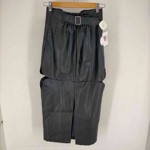 MUSUBORE diamond cutting leather SK / ダイヤカットレザースカート レディース JPN:0