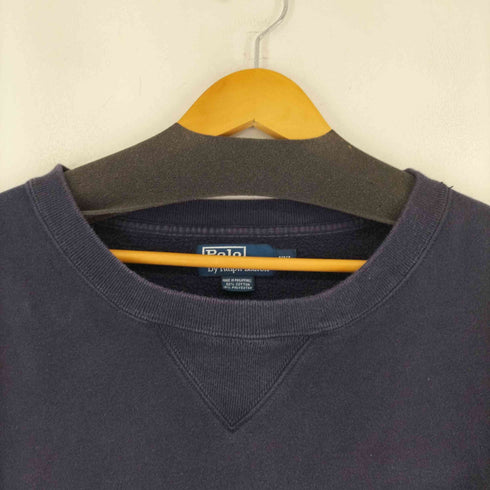 ポロバイラルフローレン Polo by RALPH LAUREN 90-00s スモールポニー刺繍 前V スウェット メンズ import:XXL
