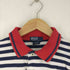 ポロバイラルフローレン Polo by RALPH LAUREN スモールポニー刺繍 トリコロールカラー ボーダーポロシャツ レディース import:M 12-14