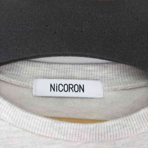 ニコロン NICORON 肩フリルプリントプルオーバー レディース FREE