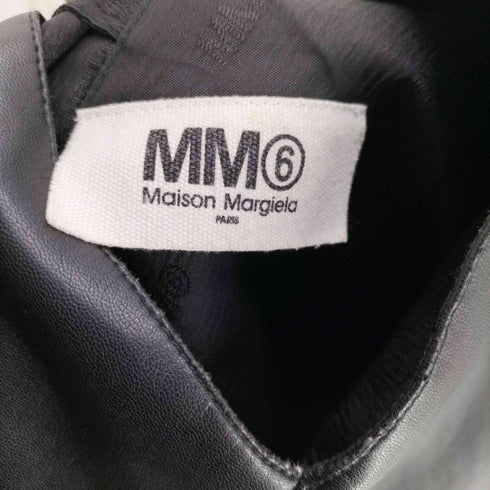 エムエムシックス メゾンマルジェラ MM6 Maison Margiela レザー トライアングル ジャパニーズ トートバッグ レディース