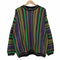 SEVEN OAKS グラデーション 3Dニット メンズ import:XL