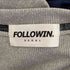 FOLLOWIN レイヤードオフショルダーレタリングクロップドTシャツ レディース FREE