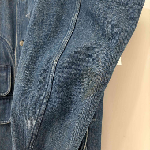 ポロラルフローレン POLO RALPH LAUREN 80S 白タグ 襟コーデュロイデニムハンティングジャケット メンズ import:M
