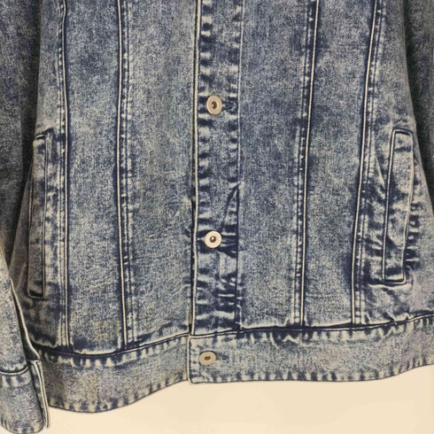 ノーアイディ NO ID. 17SS ストレッチ デニム ケミカル 加工 ルーズ Gジャン メンズ 2