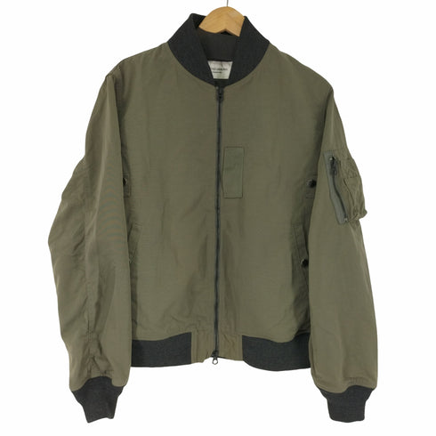 ユナイテッドアローズ UNITED ARROWS UAS NY B15-C† ダブルジップナイロンMA1ジャケット IDEAL ZIPPER メンズ JPN:XL
