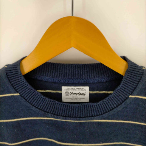 YONETOMI WAVE COTTON BORDER PULLOVER メンズ JPN:3