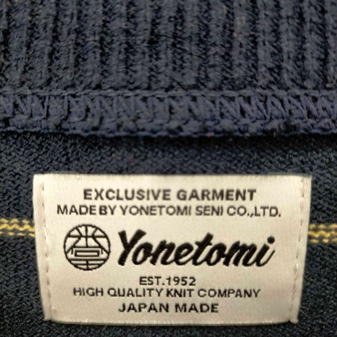 YONETOMI WAVE COTTON BORDER PULLOVER メンズ JPN:3