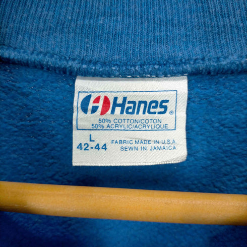 ヘインズ Hanes フロッキープリントラグランスウェット メンズ JPN:L