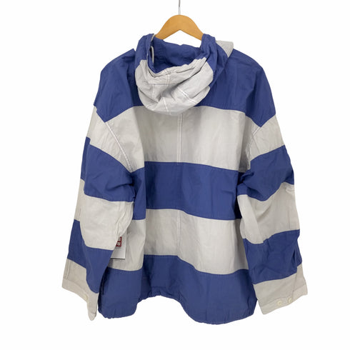 ギャップ Gap 90S OLD GAP ボーダーコットンシェルアノラックパーカー メンズ import:XL