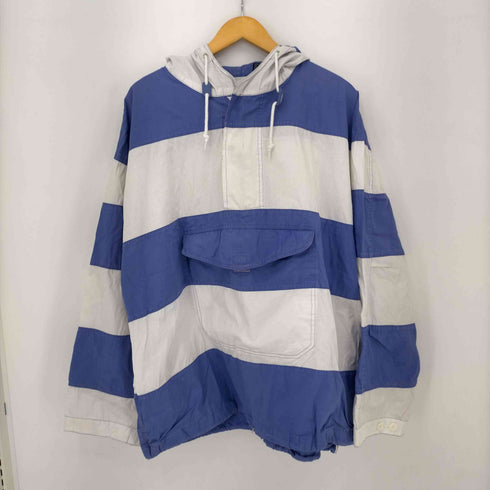 ギャップ Gap 90S OLD GAP ボーダーコットンシェルアノラックパーカー メンズ import:XL