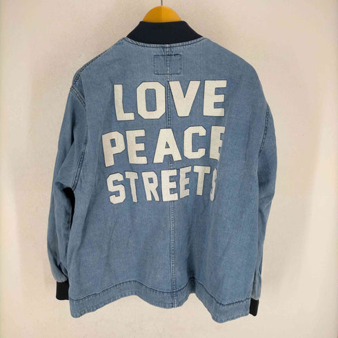 DENIM & ANY WEDNESDAY BLACK バックデザインデニムブルゾン メンズ FREE