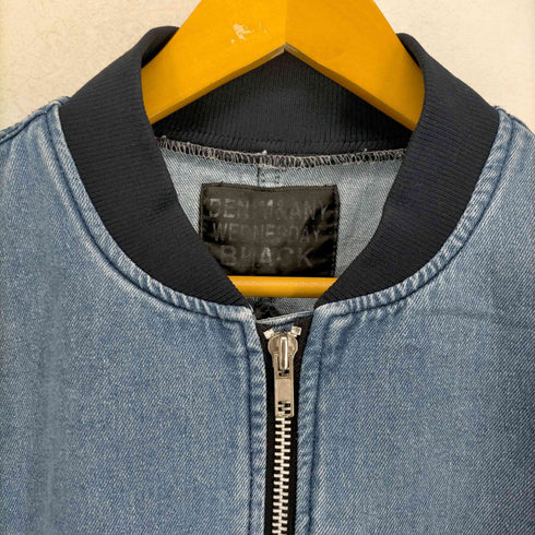DENIM & ANY WEDNESDAY BLACK バックデザインデニムブルゾン メンズ FREE