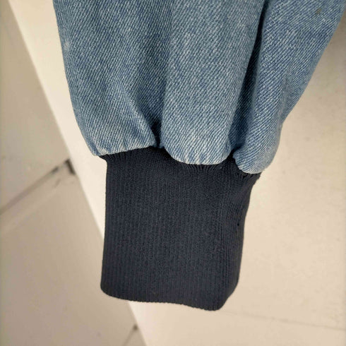 DENIM & ANY WEDNESDAY BLACK バックデザインデニムブルゾン メンズ FREE