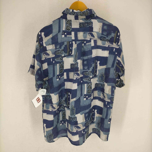総柄シルク半袖シャツ メンズ