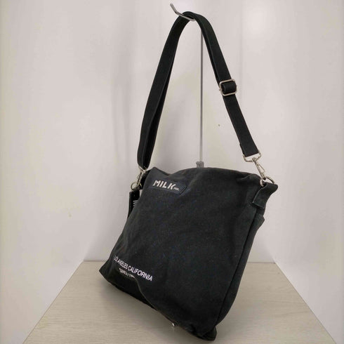 ミルクフェド MILKFED. EMBROIDERED BAR DAILY SHOULDER BAG レディース