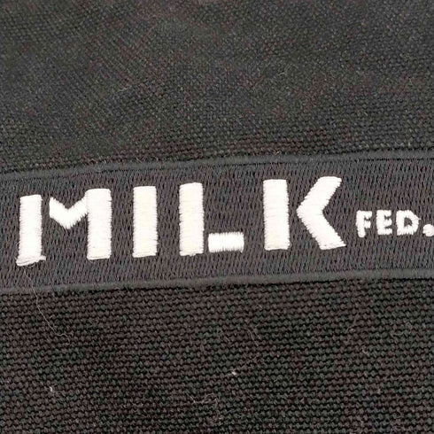 ミルクフェド MILKFED. EMBROIDERED BAR DAILY SHOULDER BAG レディース