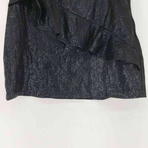 ザラ ZARA フリルメタリックスカート レディース JPN:L