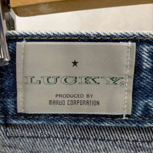 LUCKY ストーンウォッシュ加工デニムパンツ レディース