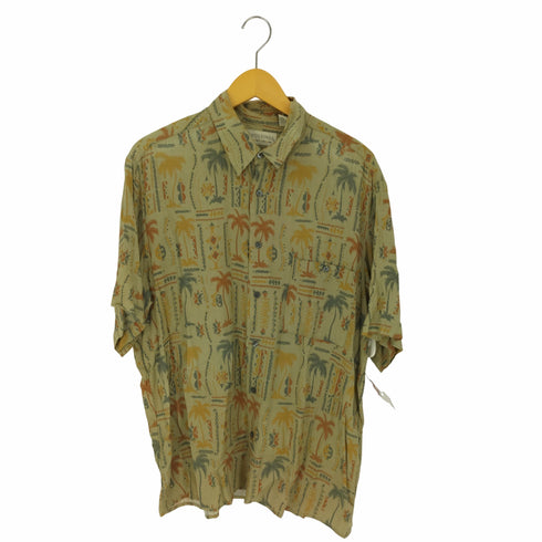 CROSSINGS 総柄 S/S レギュラーカラー シャツ メンズ import:L