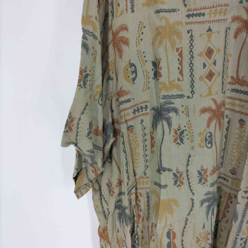 CROSSINGS 総柄 S/S レギュラーカラー シャツ メンズ import:L