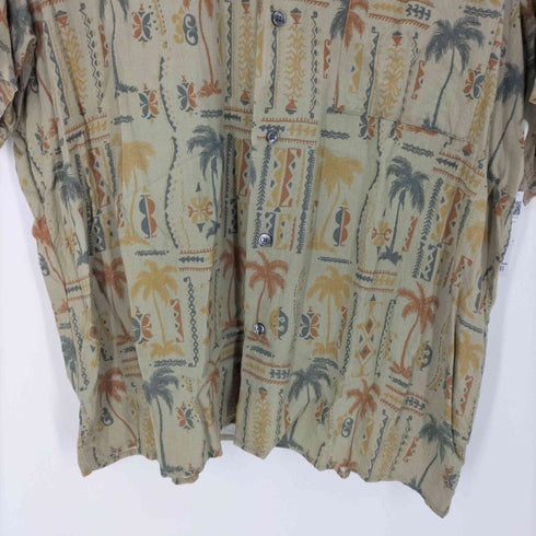 CROSSINGS 総柄 S/S レギュラーカラー シャツ メンズ import:L