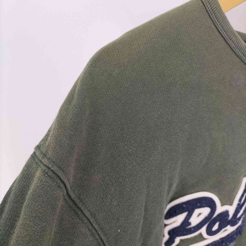 ポロジーンズカンパニーラルフローレン POLO JEANS COMPANY RALPH LAUREN フロント ロゴ 刺繍 クルーネック スウェット メンズ import:M
