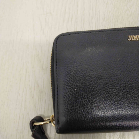 ジミーチュウ JIMMY CHOO ゴートレザー シボ革 長財布 レディース
